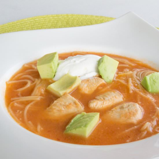 Mexican Chicken Noodle Soup