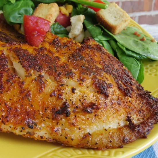 Blackened Fish on the Grill