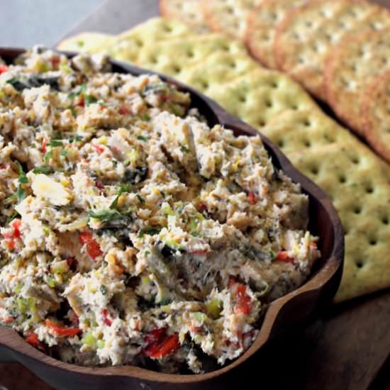 Chicken roasted veggie spread