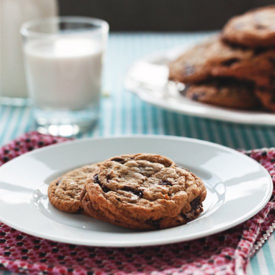 Chewy chocolate chip cookies