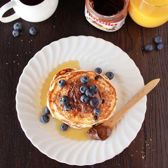 Homemade Blueberry Pancakes