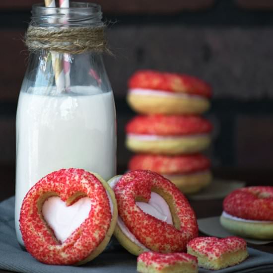 Frosting Filled Sandwich Cookies