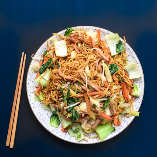 Easy Pork Chow Mein