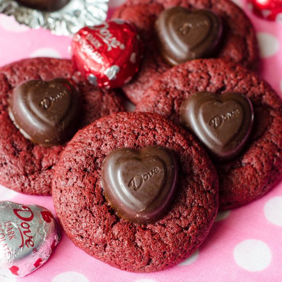 Red Velvet Crinkle Blossoms