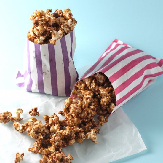 Salted Caramel Chocolate Popcorn