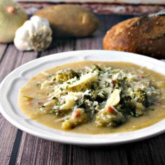 Italian Potato Broccoli Soup