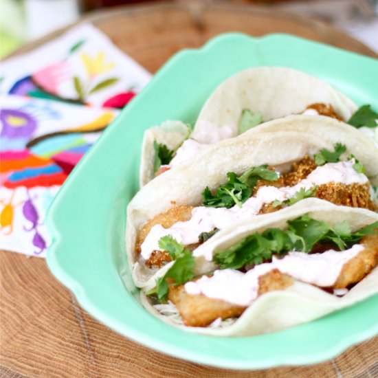 Masa and Beer Battered Fish Tacos