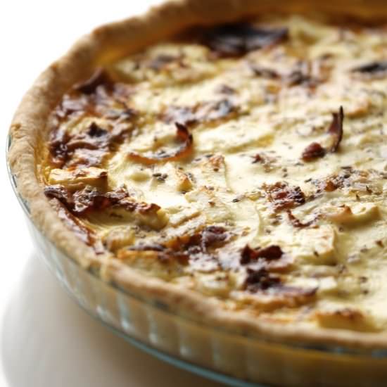 Golden Beet Potato Quiche