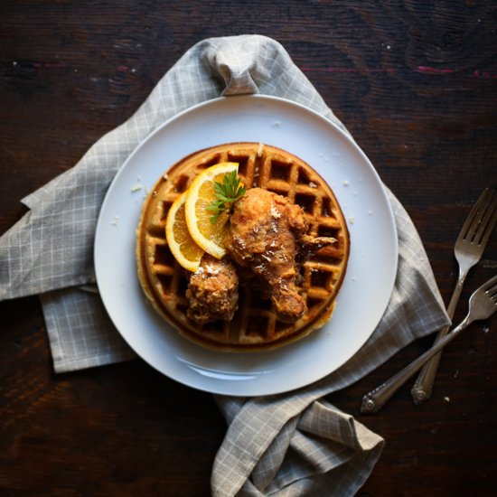 Maple-Brined Smoked Fried Chicken