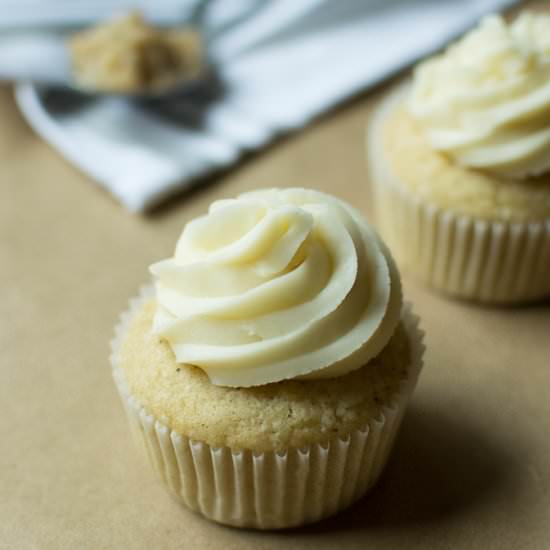 Brown Butter Cake or Cupcakes