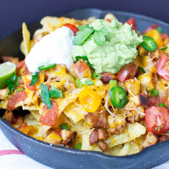 Chipotle Chicken Copycat Nachos