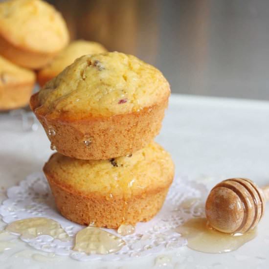 Cranberry Honey Corn Muffin