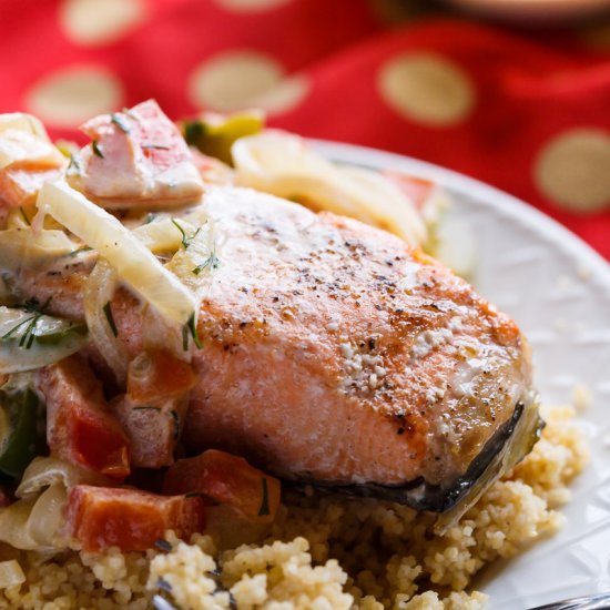 Wild Caught Salmon With Couscous