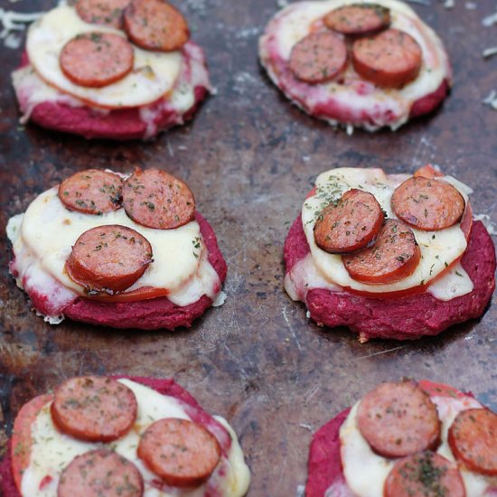 Mini Andouille and Pepper Jack Pizzas