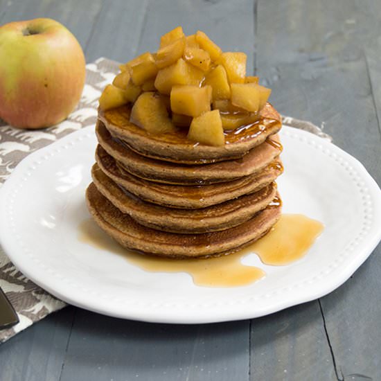 Spiced Apple and Oat Pancakes