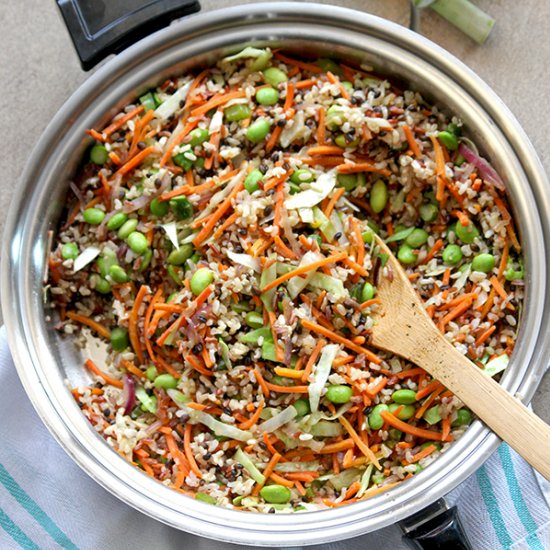 Wild Rice + Vegetable Stir Fry