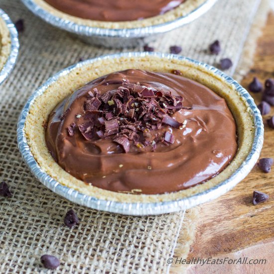 Chocolate Walnut Mousse Pies