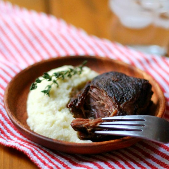 Paleo Mustard Braised Short Ribs