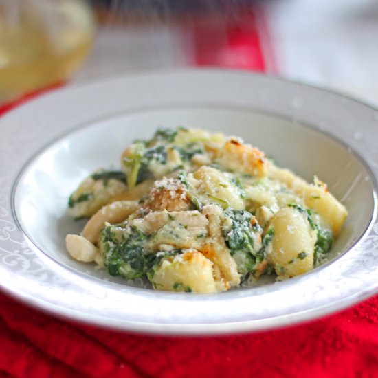 Healthy baked gnocchi