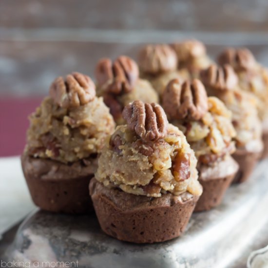 Pecan Pie Brownie Bites