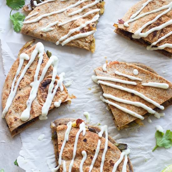 Tequila Lime Steak Quesadillas