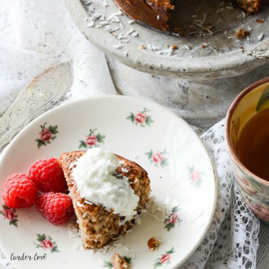 Healthy Banana Coconut Cake