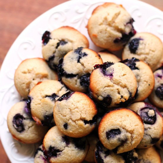 Brown Butter Blueberry Almond Cakes