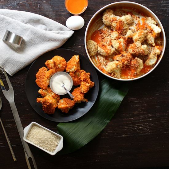 Baked Buffalo Wing Cauliflower