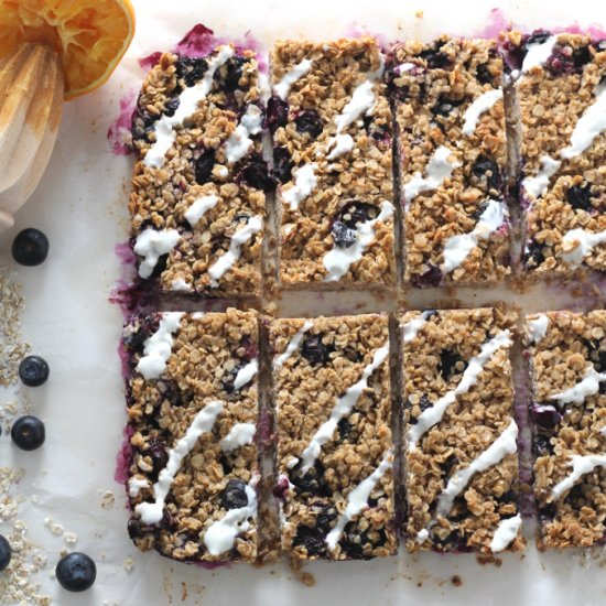 Blueberry Oat Breakfast Bars