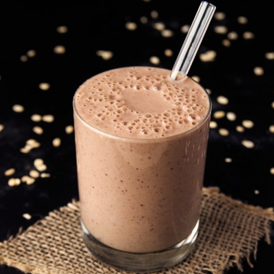 Cherry Oat & Almond Butter Smoothie