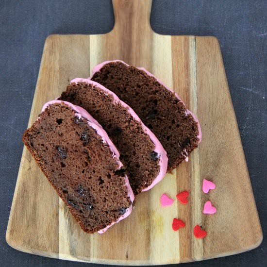 Chocolate Loaf & Cream Cheese Glaze