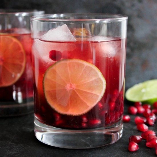 Pomegranate Vodka Gimlet