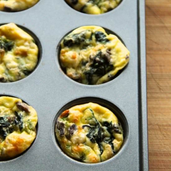 Spinach and Feta Mini Frittatas