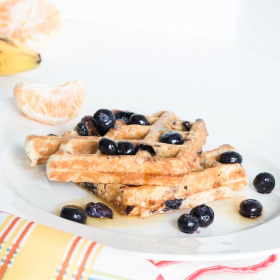 Whole Wheat & Blueberry Waffles