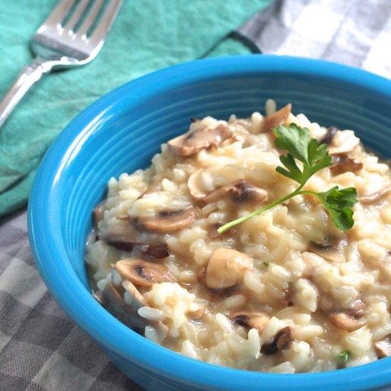 Mushroom Garlic Risotto