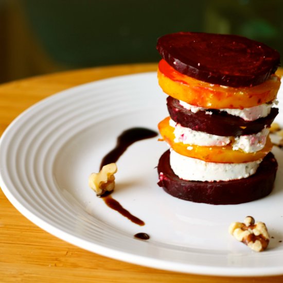 Roasted Beet & Goat Cheese Stacks