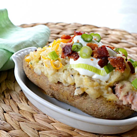 Steak Stuffed Baked Potatoes