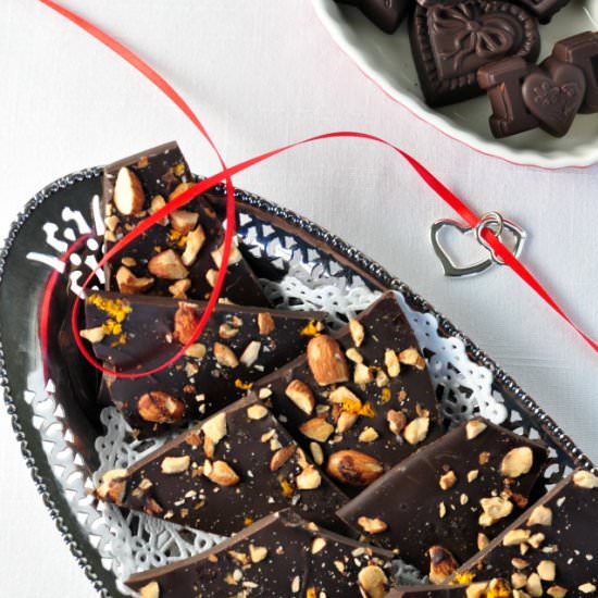 Chocolate-Orange Almond Bark