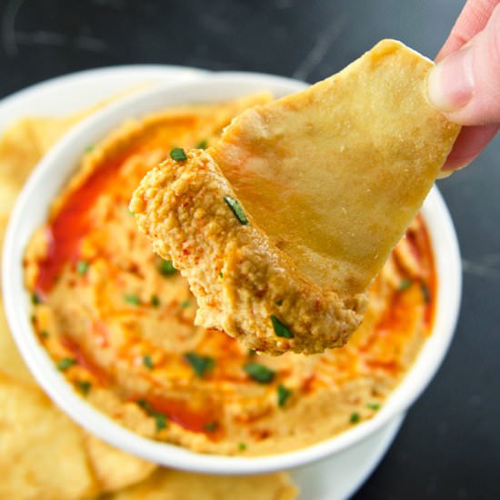 Creamy Buffalo Hummus