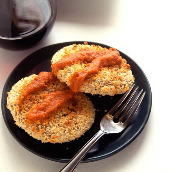 Vegan Baked Golden Beet Ravioli