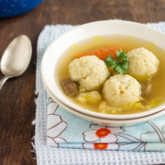 Beef Soup with Semolina Dumplings