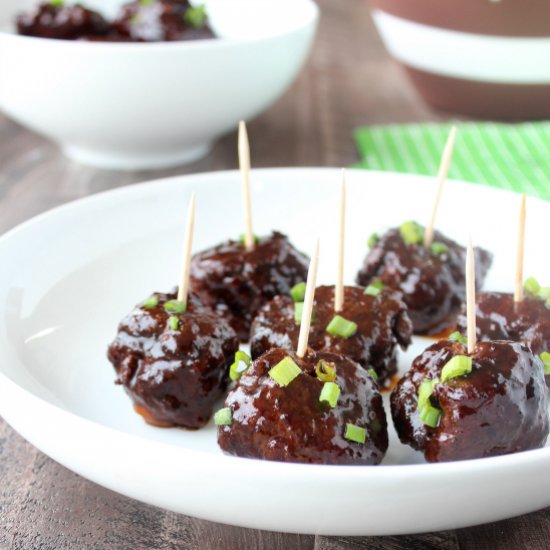 Crock Pot Korean BBQ Meatballs