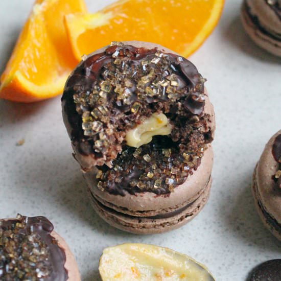 Chocolate Orange Macarons