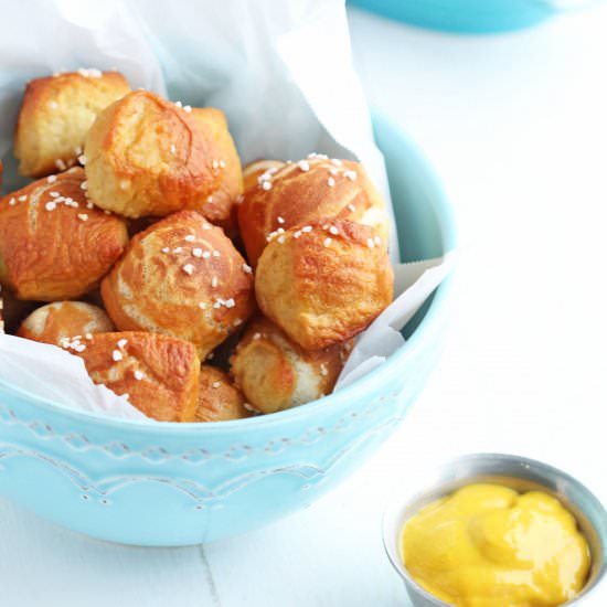 Homemade Soft Pretzel Bites