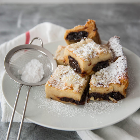 Far Breton with Port Soaked Prunes