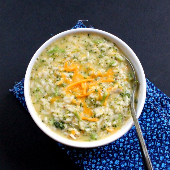 25 Minute Broccoli Cheddar Soup