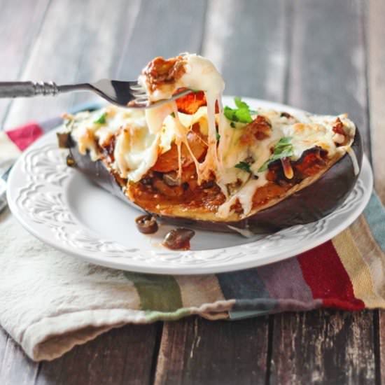 Pizza Stuffed Eggplant