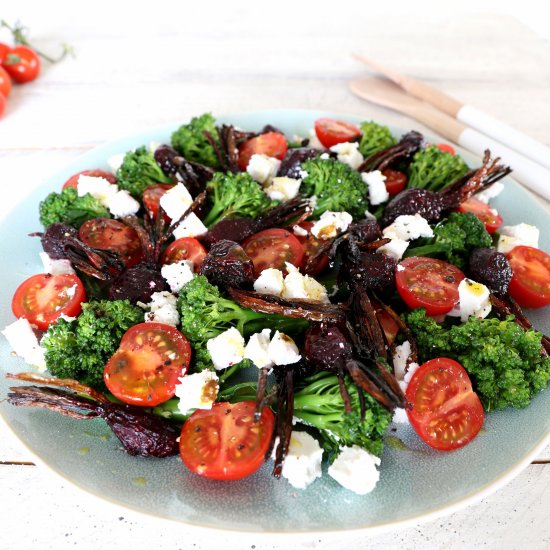 Beetroot, broccolini & feta salad