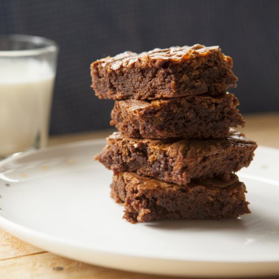 Caramel Swirl Chocolate Brownie