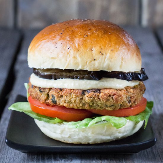 Eggplant burger